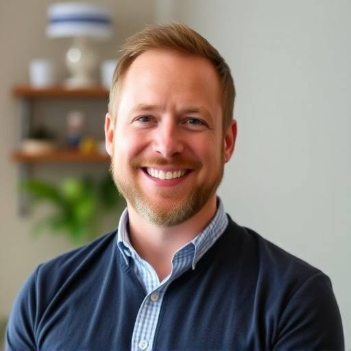 Mark Johnson, Certified Nutritionist and Health Coach at Vitality Hub, looking confident.